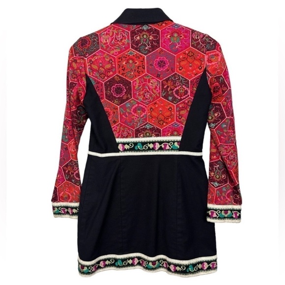 Anthropology Elevenses Satsuma Embroidered Coat Rare - Picture 4 of 15